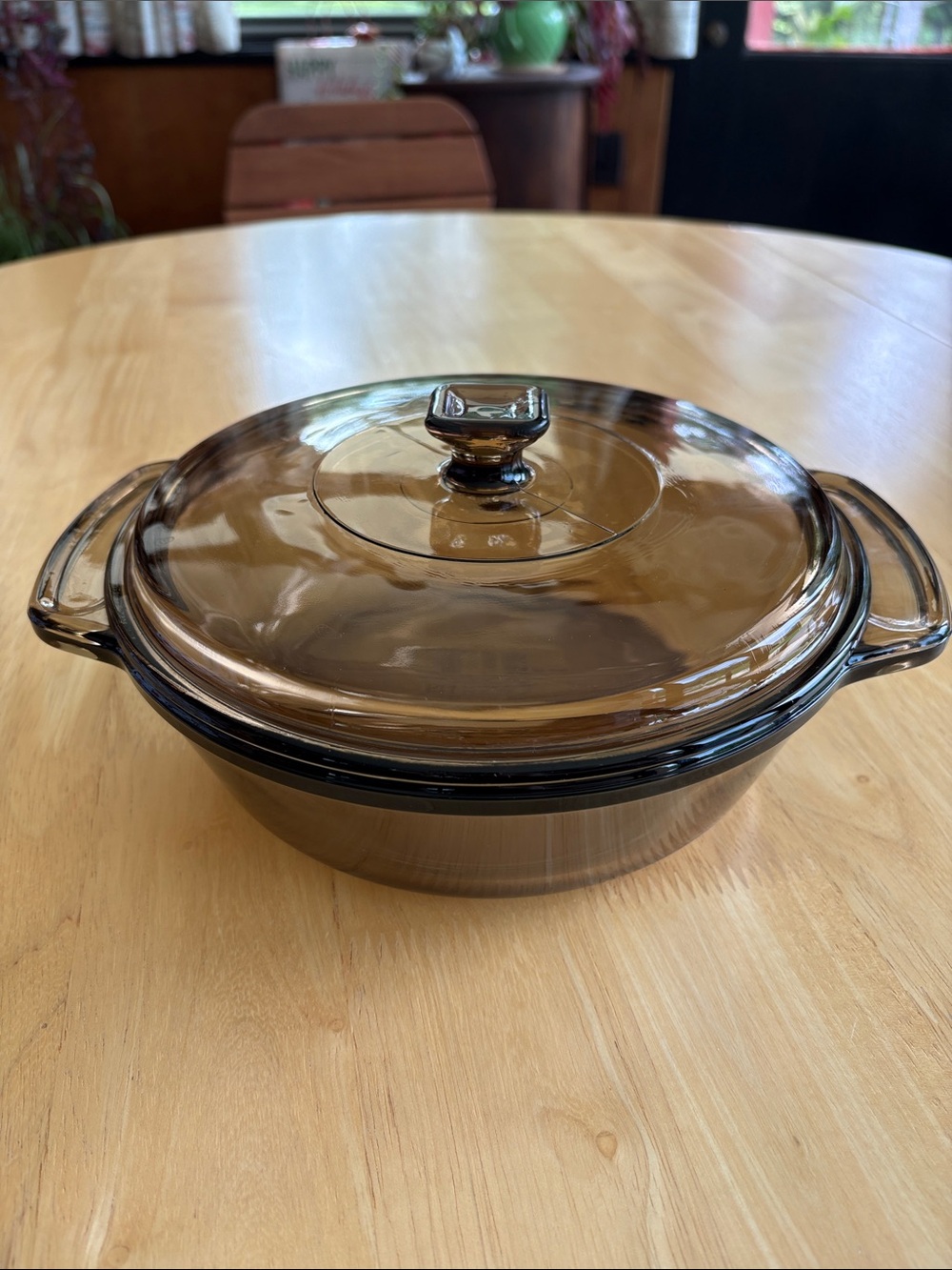 🧑‍🍳 Anchor Hocking 1.5 Qt Vibrage Amber Casserole Dish with Lid